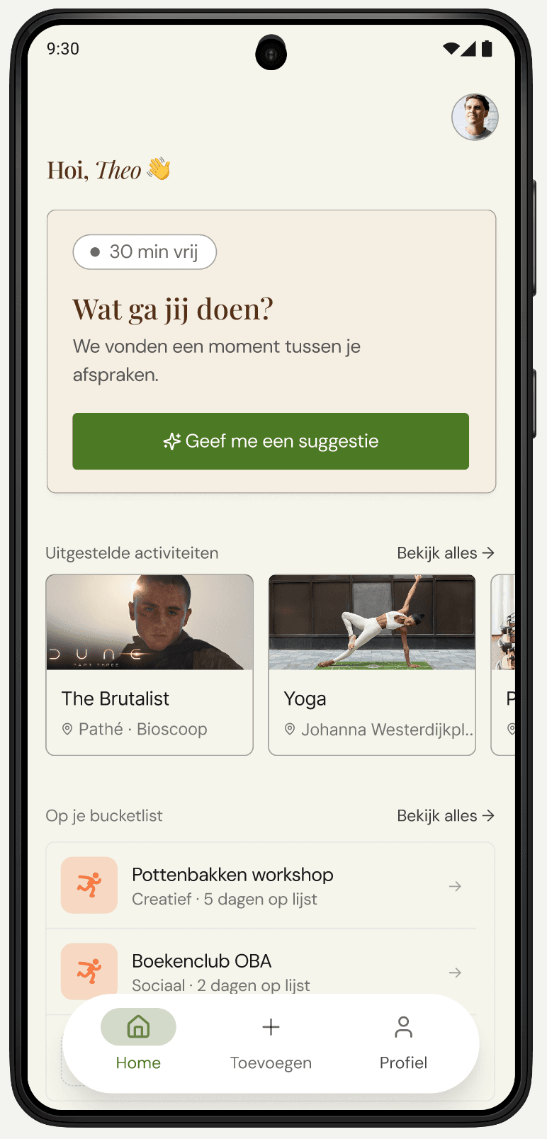Flexie App — screen 1