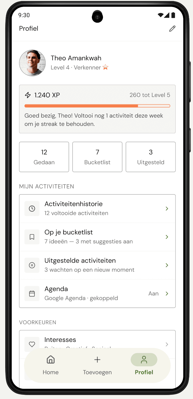 Flexie App — screen 3